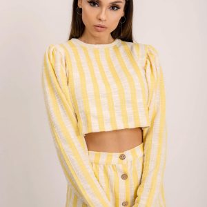 BSL Yellow Striped Blouse