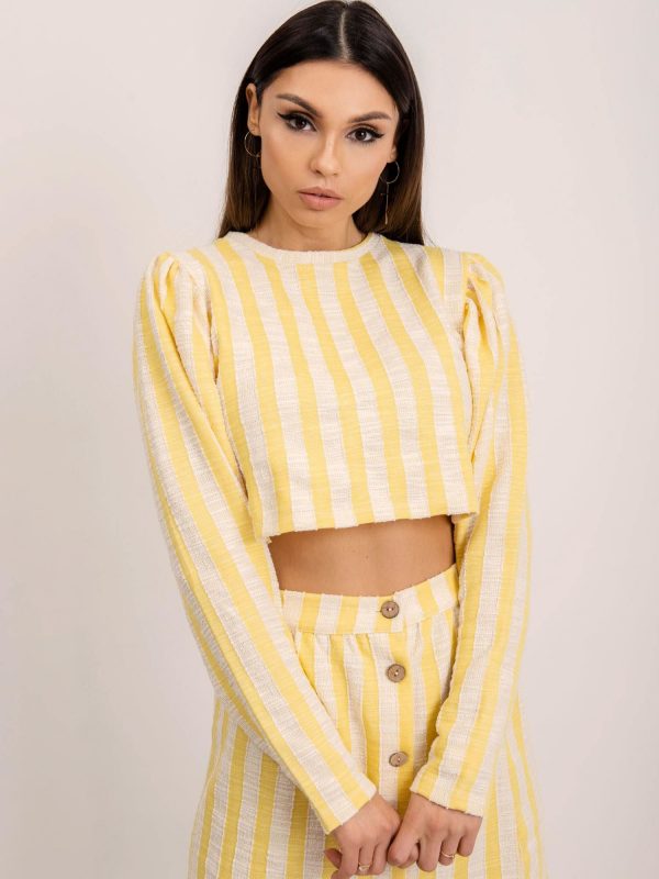 BSL Yellow Striped Blouse