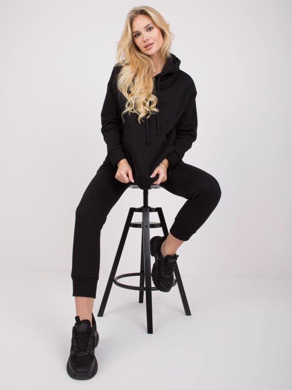 Women's Black Astoria Cotton Set