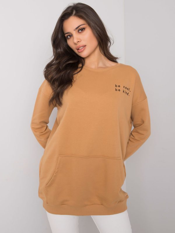 Camel kangaroo sweatshirt Amalfi RUE PARIS