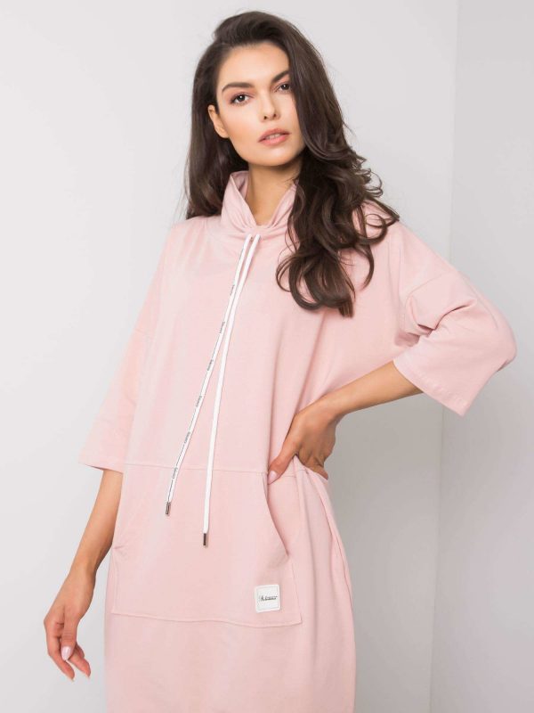 Dirty pink casual dress Otranto