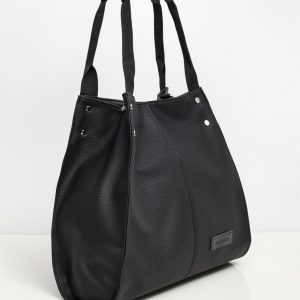 Black Imitation Leather Bag