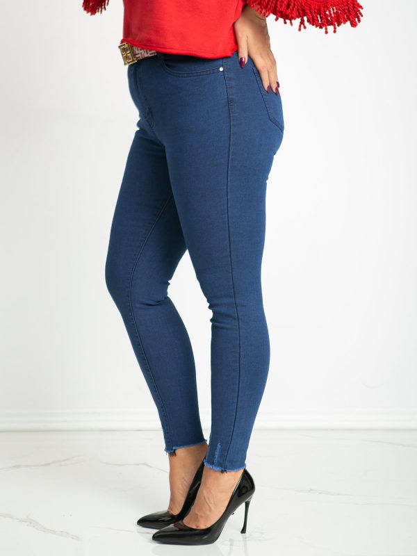 Blue plus size jeans Stylish