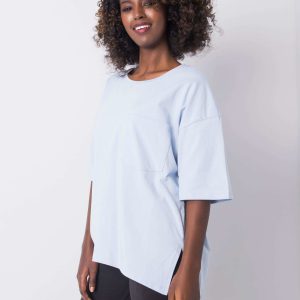 Light blue cotton t-shirt Noor RUE PARIS