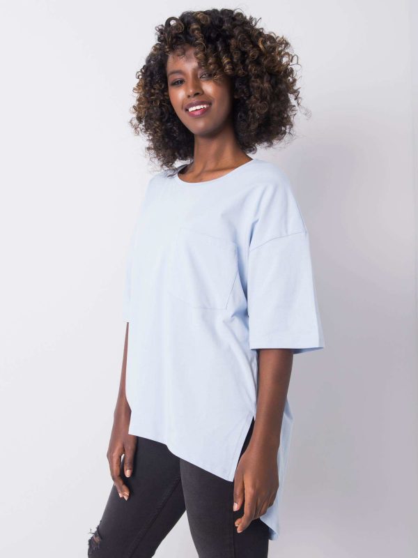 Light blue cotton t-shirt Noor RUE PARIS