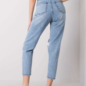 Light blue jeans with holes Binta