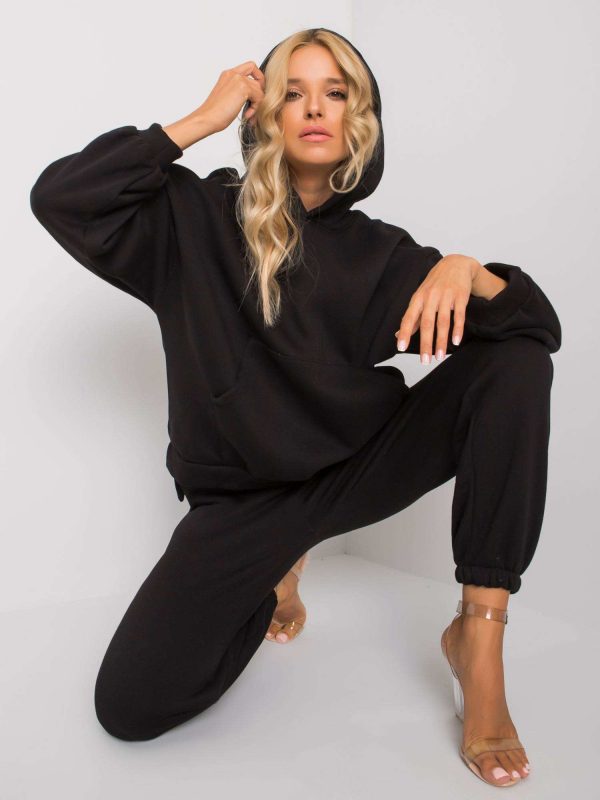 Janessa Black Tracksuit Set