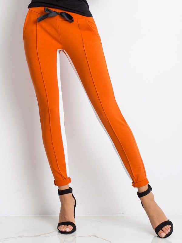 Dark orange Defined sweatpants