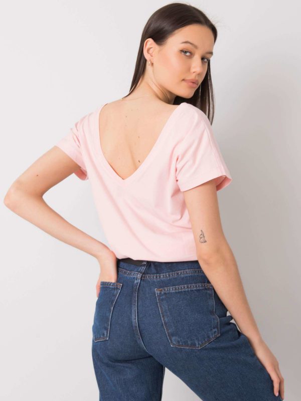 Pale pink t-shirt with print Hortense