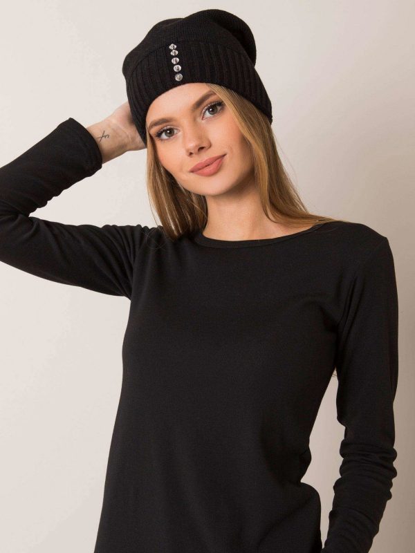 Women's black cap RUE PARIS