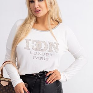 Luxor Plus Size White Blouse