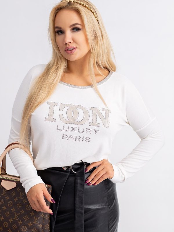 Luxor Plus Size White Blouse