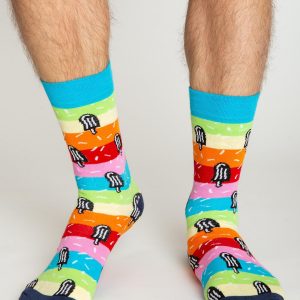 Men's socks with colorful stripes