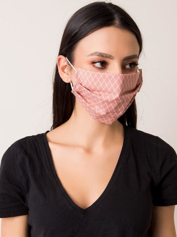 Dirty pink reusable mask