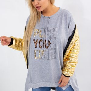 Grey Plus Size Sweatshirt Totally