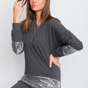 Dark gray tunic Sequin