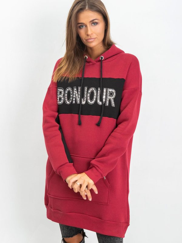 Burgundy Bonjour dress