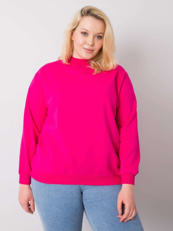 Fuchsia plus size sweatshirt Harmony