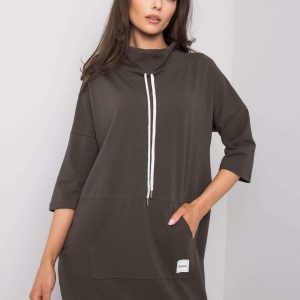 Dark khaki casual dress Otranto