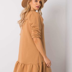 Camel dress Adoria RUE PARIS