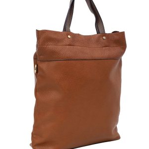 Brown City Bag with Detachable Strap