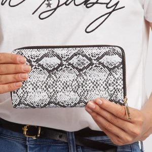 White & Black Patterned Wallet