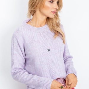 RUE PARIS Purple Marion sweater