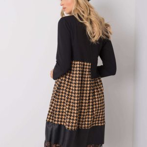 Black and beige dress Desmondine