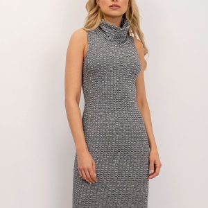 BSL Grey Turtleneck Dress