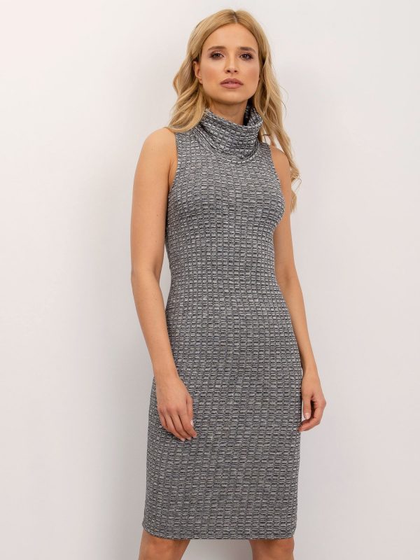 BSL Grey Turtleneck Dress