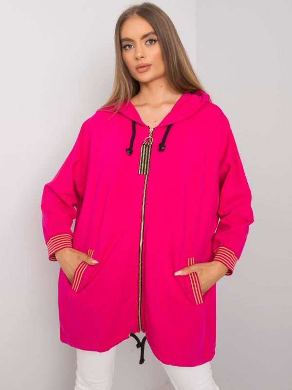 Bertille Fuchsia Oversize Hoodie