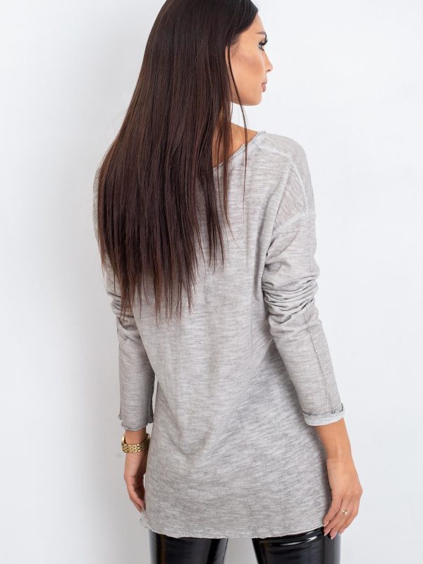 Farah light grey blouse