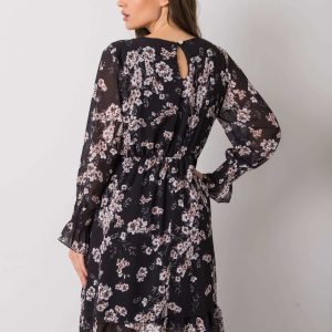 Black Floral Dress Tamila RUE PARIS