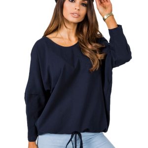 Navy blue blouse Serafine