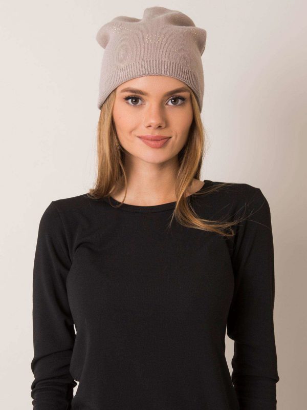 Beige beanie RUE PARIS