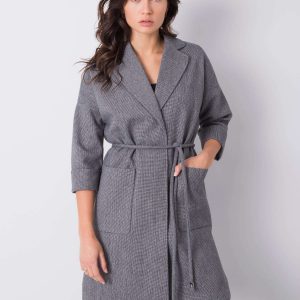 Calla Grey Checkered Coat