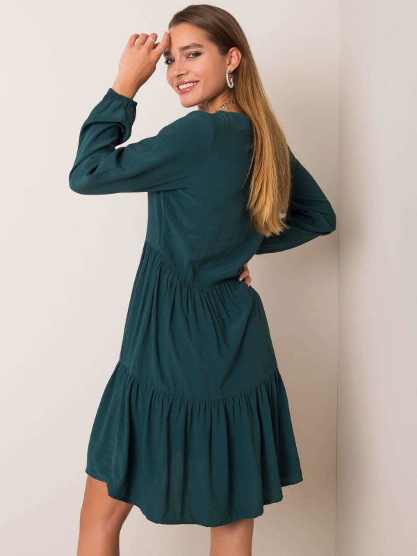 Dark green dress Kassie SUBLEVEL