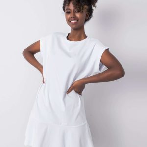 White Ruffle River Dress