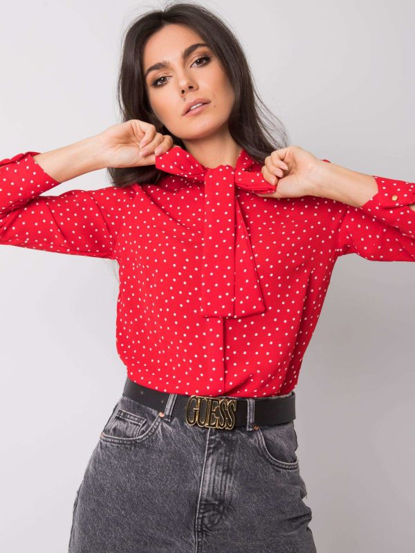 Red blouse Eleanor RUE PARIS