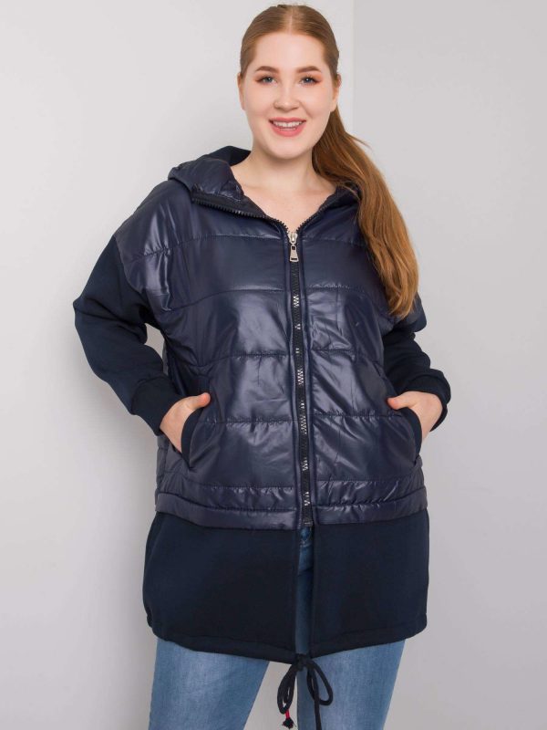 Navy Blue Plus Size Hoodie Bahia