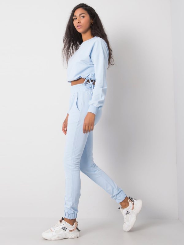 Light blue casual set Laila RUE PARIS