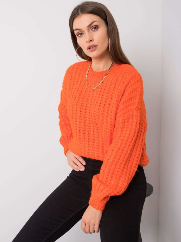 Fluo orange sweater Matilde RUE PARIS