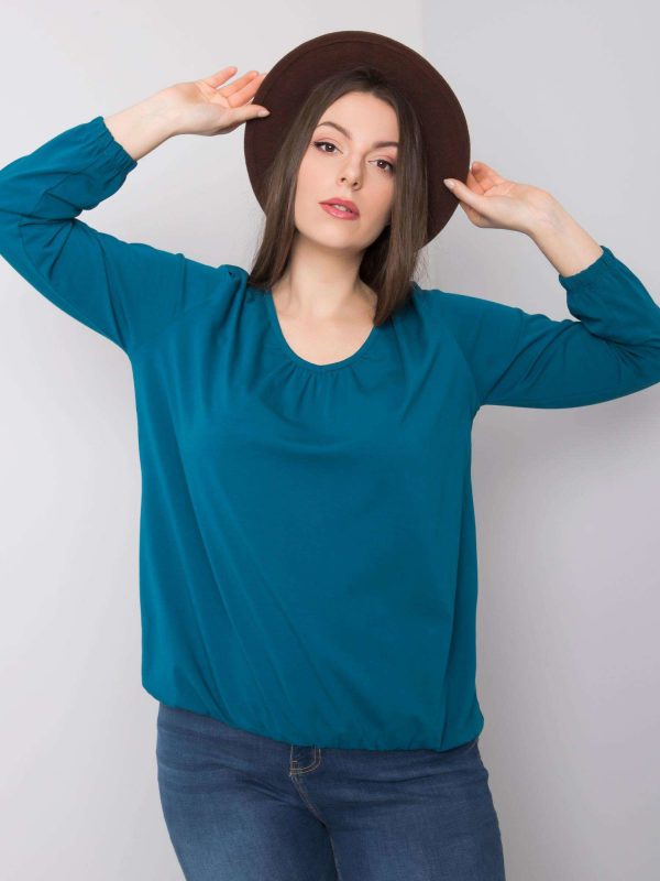 Hailey's Sea Plus Size Long Sleeve Blouse