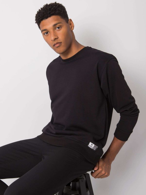 Men's black cotton sweatshirt Ryder LIWALI