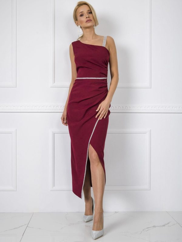 Burgundy Abbie dress