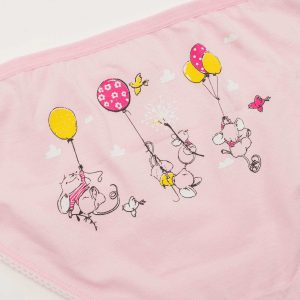 Pink Cotton Panties For Girl