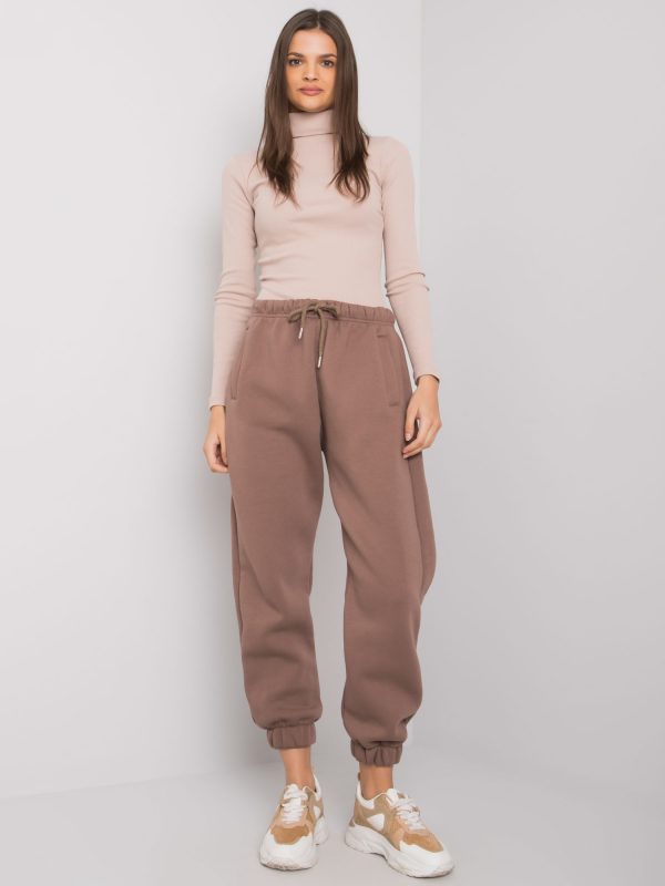 Brown cotton sweatpants Esher RUE PARIS