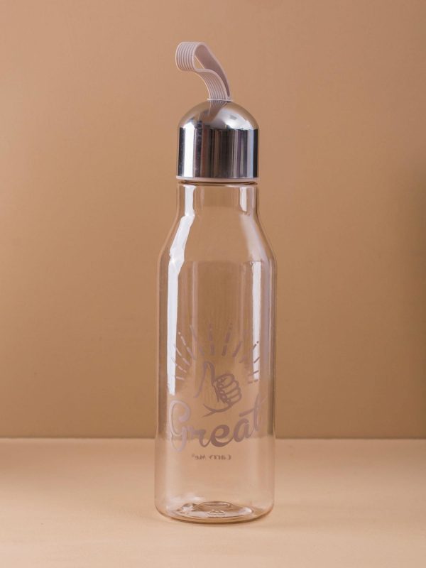 Beige Plastic Bottle