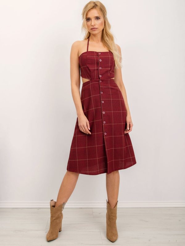 BSL Red Plaid Dress