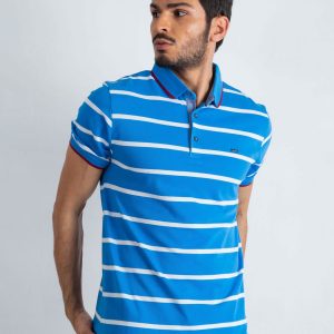 Blue Men's Throwback Polo Shirt